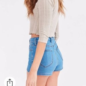 BDG UO Pinup Super High-Rise Denim Shorts